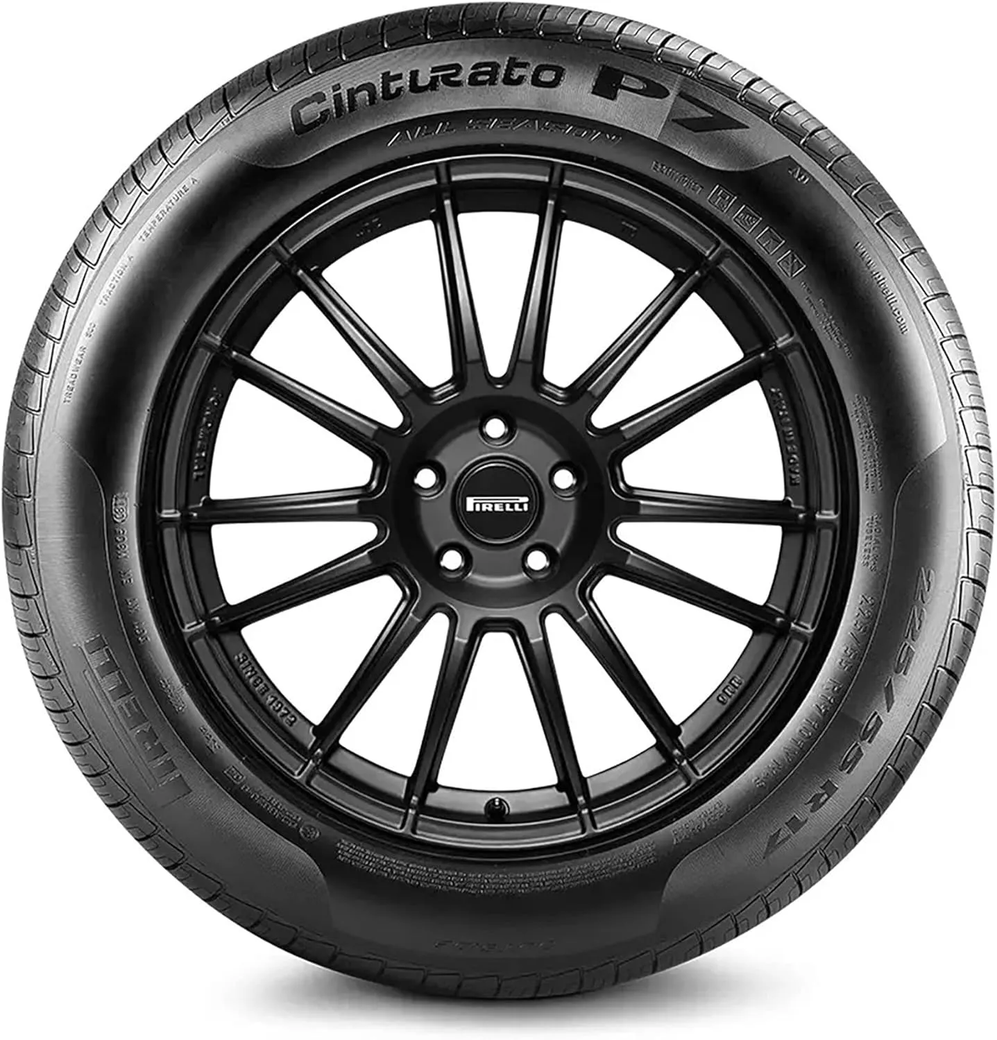 imgi_137_71AmpLaB3oL._AC_SL1500_ Pirelli Cinturato P7 All Season Plus P225/40R19 93V passenger car tire.