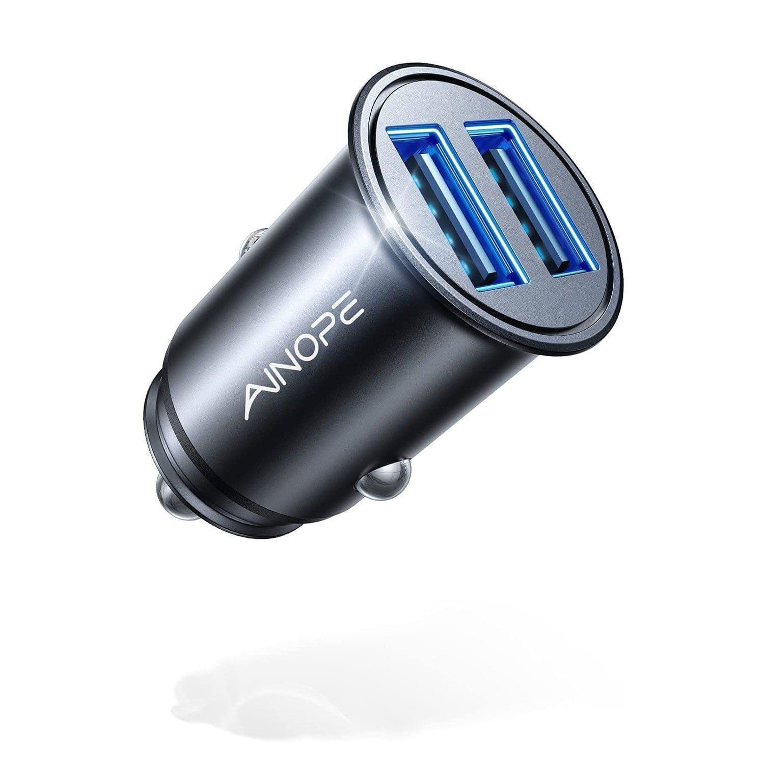 AINOPE Smallest 4.8A Dual USB Car Charger